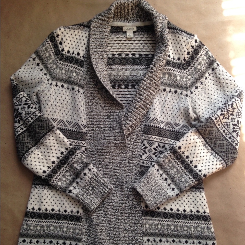 LL Bean Open Cardigan